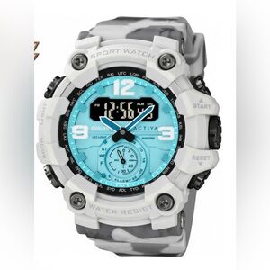 Ativa White and Black Smartwatch